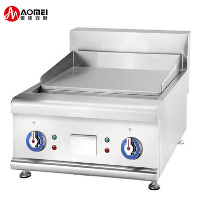 商業用電動 BBQ フラットグリッドルマシン 調理用パッケージ 720*740*450mm サイズ