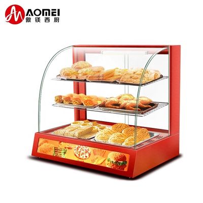 66*46*60mm 商業用食品暖房ディスプレイ ホットスナック食品のための暖房展示