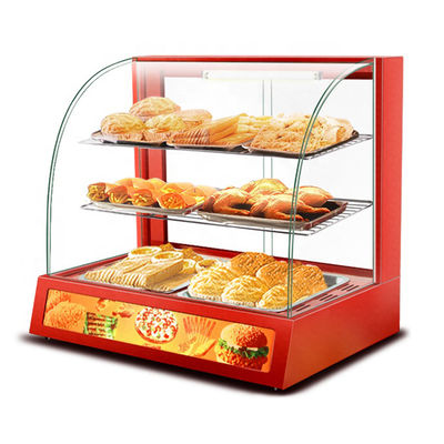 3層 レッド スナック 食品 ウォーマー 商業用食品保存ソリューションの展示