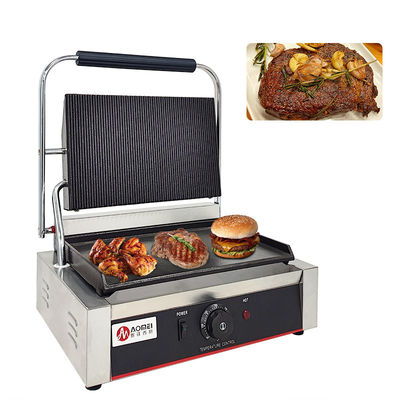 キッチン 調理 電動 パニニサンドイッチメーカー 鋳鉄 BBQ グリルとプレート