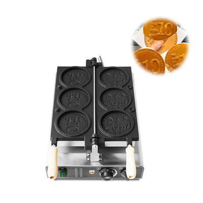小売用スナック機器用の円形ワッフル機 345x610x190mm