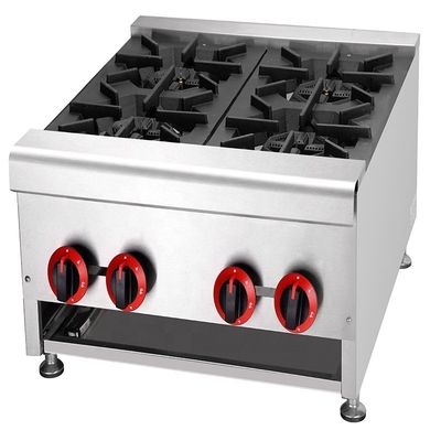 30kW 工業用テーブル型ガス炊飯器 4つのバーナー LPG2800Pa