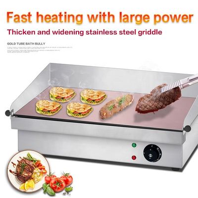 レストラン キッチン 設備 屋外 フラット プレート 完璧なハンバーガーの電気グリル