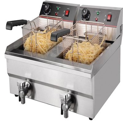 610x570x360mm 重用電気ポテトチップスフライヤー タンプ付き 梱包サイズ 690*590*450mm