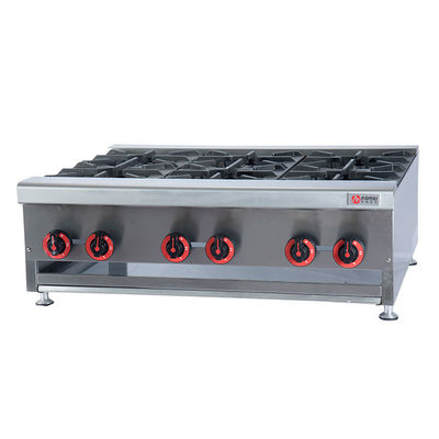 ビデオ 技術サポート 6 台の燃焼器具を備えた高生産性の商用携帯ガスストーブ