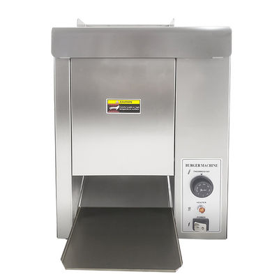 商業食品産業におけるハンバーガーパンの 1600W 電動コンベアベルトトースター