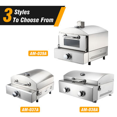 550*320mm グリルサイズ ダブルバーナー パン屋や食品調理用ガスピザオーブン