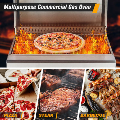 LPGステンレス鋼 ピザオーブン ガスBBQオーブン 商業用ピザ製作機