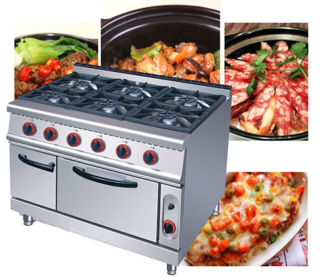 商用 6 燃焼器 ガスオーブンレンジストーブ 220KG 容量と電圧 V LPG2800PA