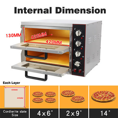 商用工業用 電気用 二階建て パン屋 オーブン 670*680*600mm 48.5kg
