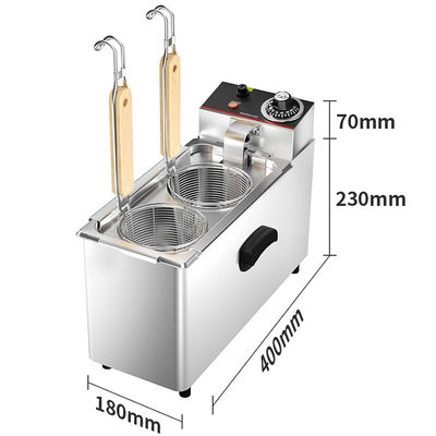 キッチン 調理 多機能 商業用 2 バスケット ヌードル 炊飯器 パスタ ボイラー 煮物