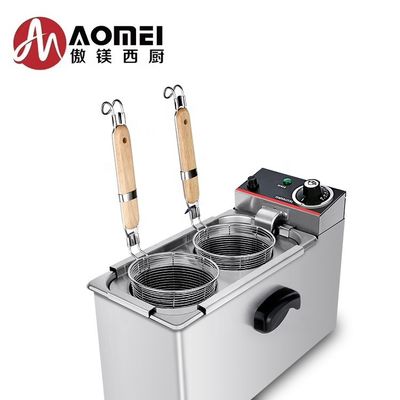 飲食設備 2kW 電動 デスクトップ 2 頭 パスタ炊飯器 レストラン ヌードル 煮込み