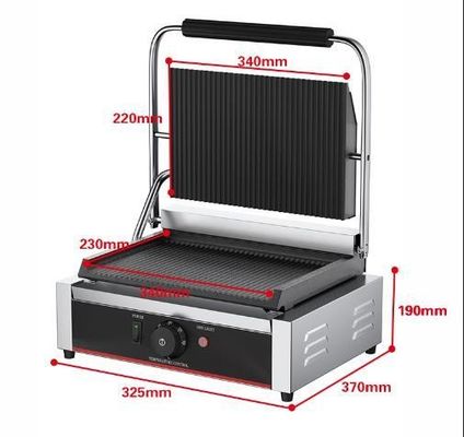2200W プロの電気コンタクトグリル サンドウィッチプレス パニニグリル 811E