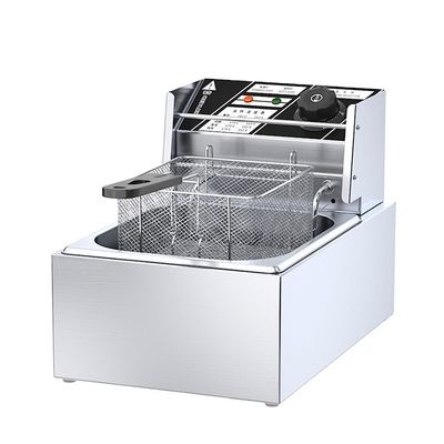 プロの電動式深揚げ器 1タンク 1バスケット 220V/110V 電気電圧