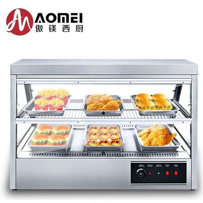 温度制御 電気 熱熱 食品 温め器 グラステーブルトップ付き ディスプレイ