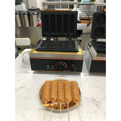 焼き ワッフル ケーキ パン オーダーメイド 商用電気コーン ホットドッグ ワッフル メーカー 6 スティック 400x264x230mm