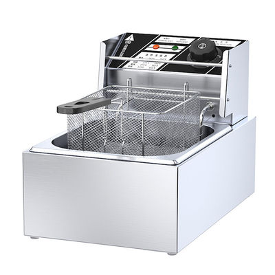 ホットドッグ ファーストフード 12L ディープフライヤー 2.5 2.5KW 電源と2つのバスケット