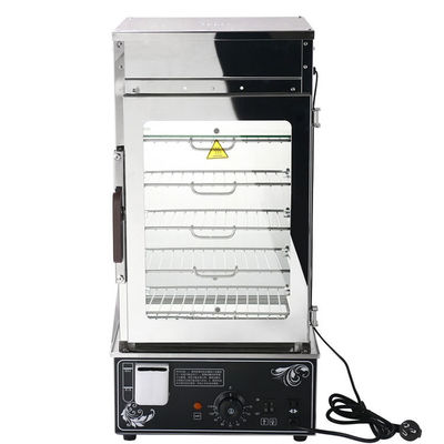 商用キッチン 5 層の電気パン蒸気器 ガラスハウジングと 1200W 電力