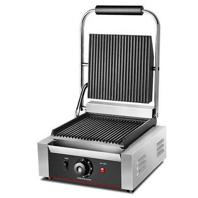 ステンレス鋼サンドイッチ シングル パニニ グリル ホテル11KG用の電気コンタクト グリル