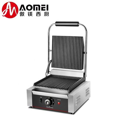ステンレス鋼サンドイッチ シングル パニニ グリル ホテル11KG用の電気コンタクト グリル