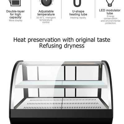 プロの商業用電気食品暖房器 汎用機能のディスプレイショーケース