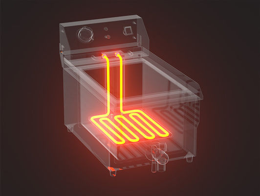 電気暖房 2 タンク ディープフライヤー 商用キッチン じゃがいもフライを焼く