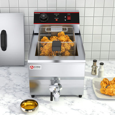 13L 商用電気深揚げ機 オイルバルブ 290*360*520mm