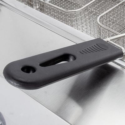 6L 6L 商用ステンレス鋼ガスディープフライヤー 2バスケットフライドチキンマシン