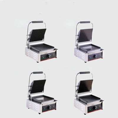 屋外 425*370*190MM シングルヘッド ステンレス 鋼 プロ 電気 接触 サンドイッチ メーカー パニニ グリル