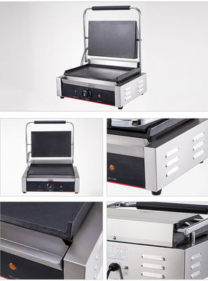屋外 425*370*190MM シングルヘッド ステンレス 鋼 プロ 電気 接触 サンドイッチ メーカー パニニ グリル