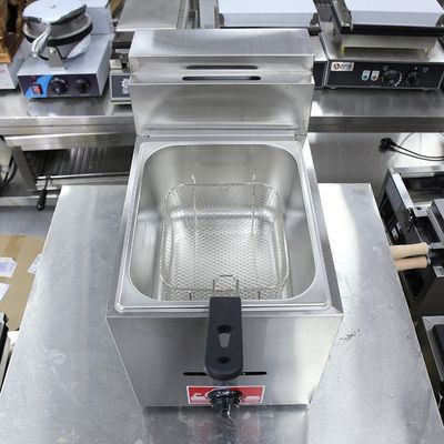 ステンレス・スティール 温度 商用レストラン用のミニ電気ガスディープフライヤー