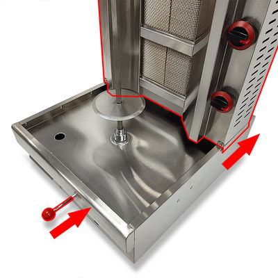 商用チキンガスのシャワルマ・ケバブ機 540*650*950mmサイズ