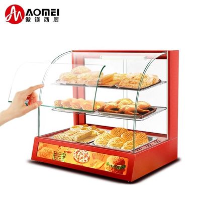 66*46*60mm 商業用食品暖房ディスプレイ ホットスナック食品のための暖房展示
