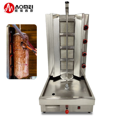 2/3/4 燃焼器 高生産性のケバブを作るためのガスのタイプLPG/NG回転シャワルマグリル