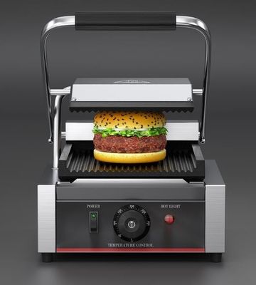 商用電気焼きサンドイッチパニニメーカー 上部グリルサイズ 215*215mm