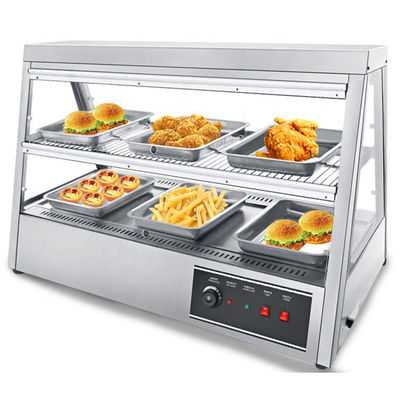 1600W 商用キッチン カウンター トップ ファストフード 暖房 ディスプレイ ショートケース KFC チキン