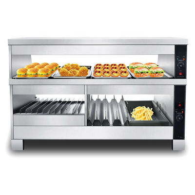 レストランデザイン 多機能食品暖房ディスプレイカウンター 30-85C温度