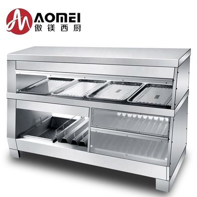 レストランデザイン 多機能食品暖房ディスプレイカウンター 30-85C温度