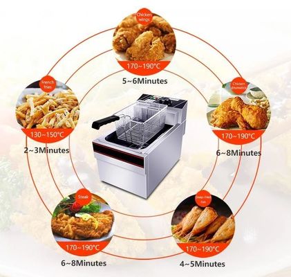 レストランの電動フライヤー フライパン フライパン フライパン 鶏肉 Kfc ポテトチップス