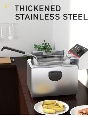 商業用キッチン用電動式深揚げ器 8L レストラン・キャテリング機器のための1タンク