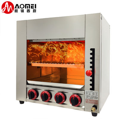 キッチン機器 プロジェクト ガス 肉 ブロイラー 赤外線 サラマンダー 焼き皿 6 台のバーナー