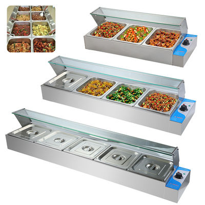 220Vステンレス鋼 パーソナライズド ポータブル ベインマリー 商業用食器設備