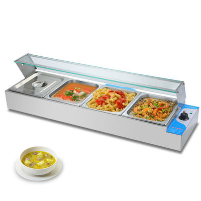 レストラン用 220V 商用キッチン 重用電気 4パンのバインマリー