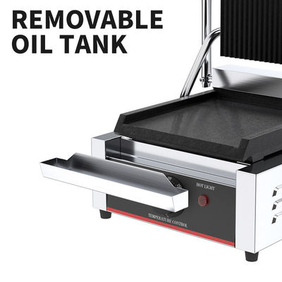 電動白銀テーブルトップ パニニ コンタクトグリル 完璧に焼きサンドイッチ