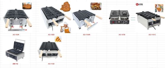コマーシャル ノンスティック 電動 ワッフル メーカー クレブ と 動物 形 カートン 110/220 ウォルテージ