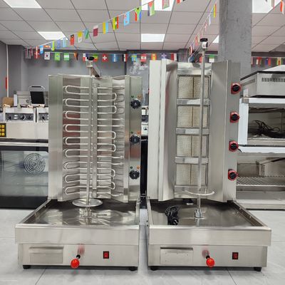 シャワーマのビジネスに革命を起こす 3つのバーナーガスのマシン 半自動