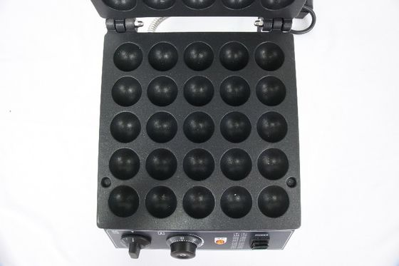 25ホール 商業用電動ボール形ワッフルメーカー 50-300 の温度範囲