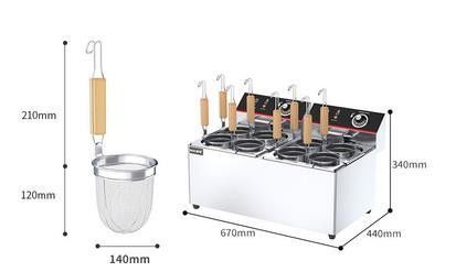 ファストフード用電動ヌードル炊飯機 レストランのキッチンでパスタ料理