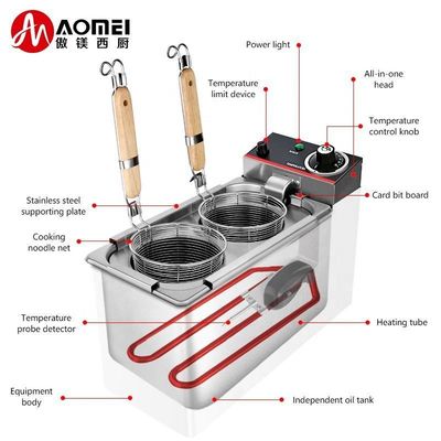 220V電圧 ヌードル炊飯器 温度範囲 30~110°C レストランに最適