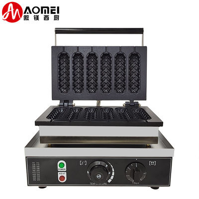6 in 1 商用電動棒 ワフラー パン屋 台所用品 スナック ホットドッグ ワッフル機 7.5 kg